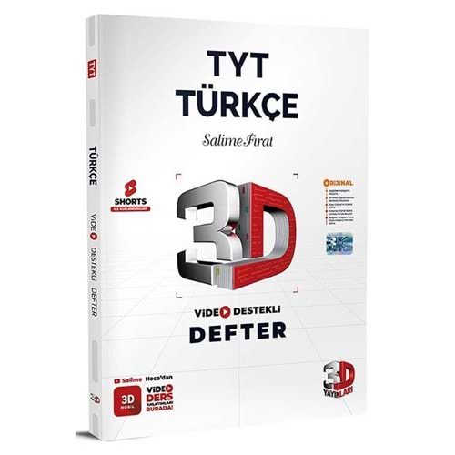 Çözüm 3D TYT Türkçe Video Destekli Defter