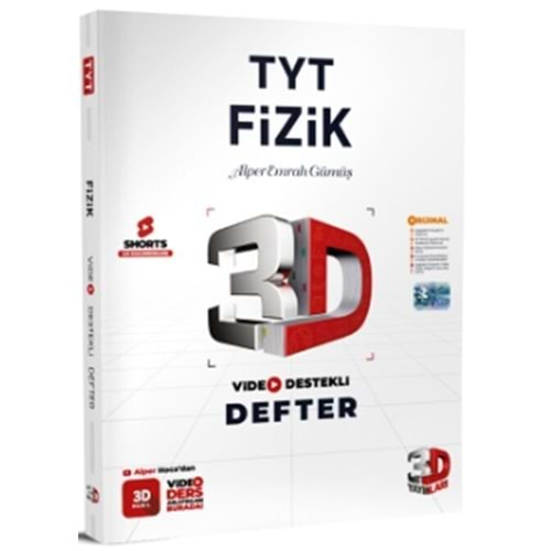 Çözüm 3D TYT Fizik Video Destekli Defter