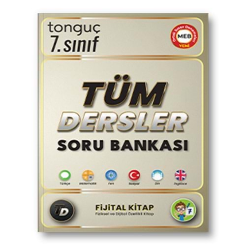 Tonguç 7. Sınıf Tüm Dersler Soru Bankası Fijital Kitap