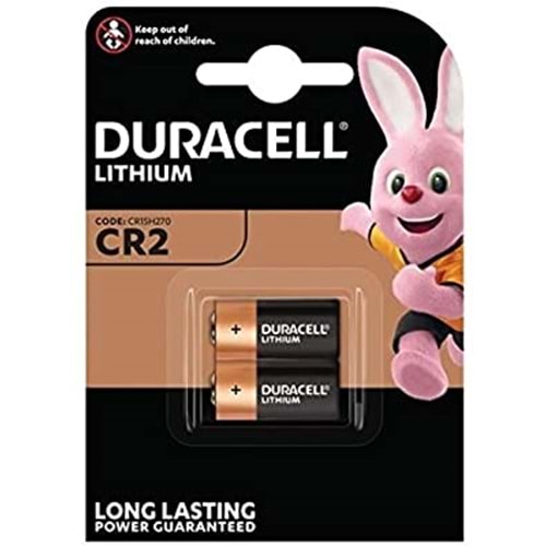Duracell Lithıum CR2 Pil 2 li Kartela