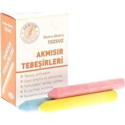 Akmısır 15 li Tebeşir Renkli