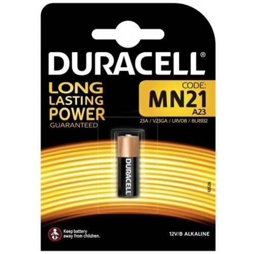 Duracell 12 Volt Alkali Pil N:Mn21A23