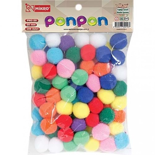 Mikro Pnc-20 20mm 100 Lü Ponpon