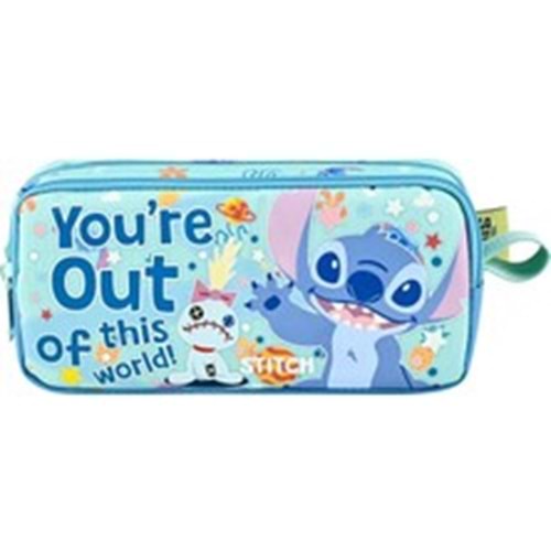 Stitch Desenli Yeşil Kalem Kutusu OTTO.49246