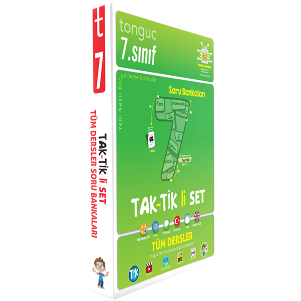 Tonguç Taktikli 7. Sınıf Tüm Dersler Soru Bankası Seti