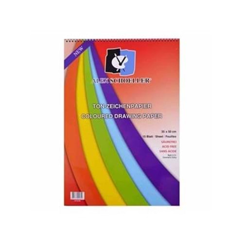 Alex 35x50 Fon Kartonlu Defter Spiralli 15'li 160 Gr