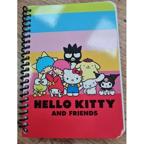 Keskin Color Hello Kitty A6 80 Yaprak Çizgili Metalize Bloknot