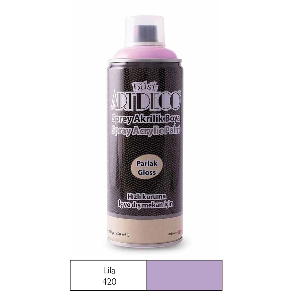 Artdeco Akrilik Sprey Boya 400 ml 420 Lila