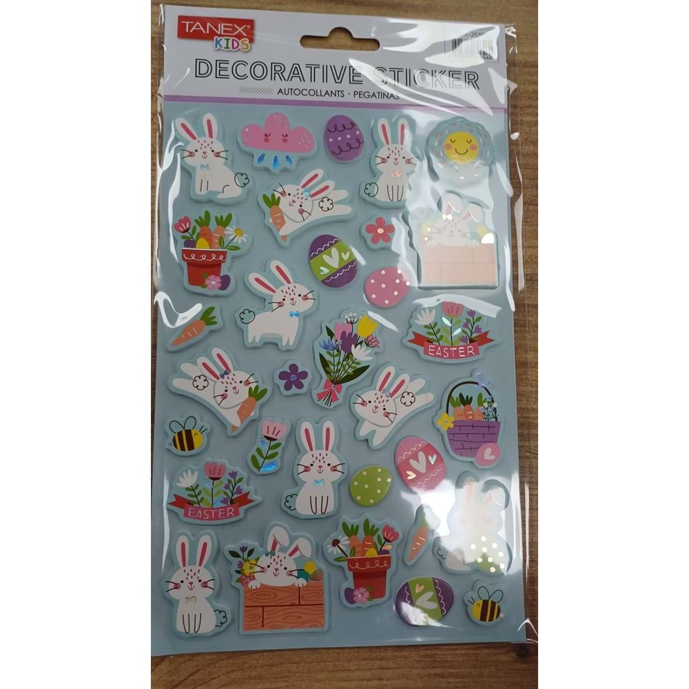 TNX-25357 TAVŞAN SERİSİ PUFFY ETİKETİ