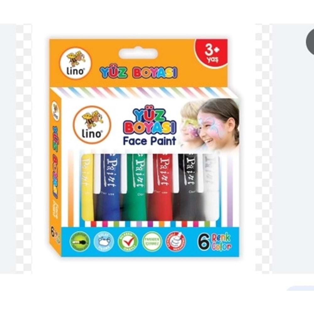 Lino Yüz Boyası 6 Renk