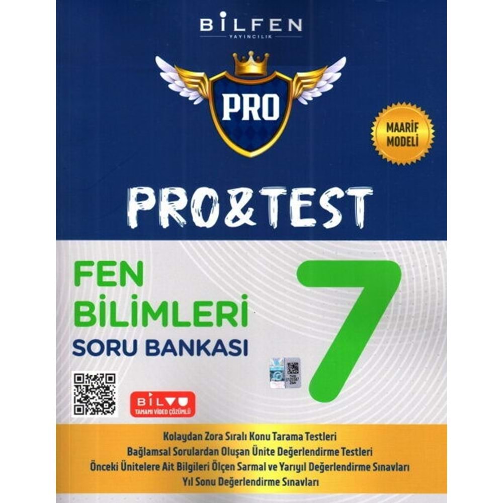 Bilfen Yayıncılık 7. Sınıf Fen Bilimleri ProTest Soru Bankası