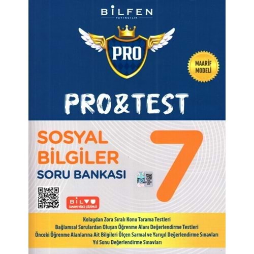 Bilfen Yayıncılık 7. Sınıf Sosyal Bilgiler ProTest Soru Bankası