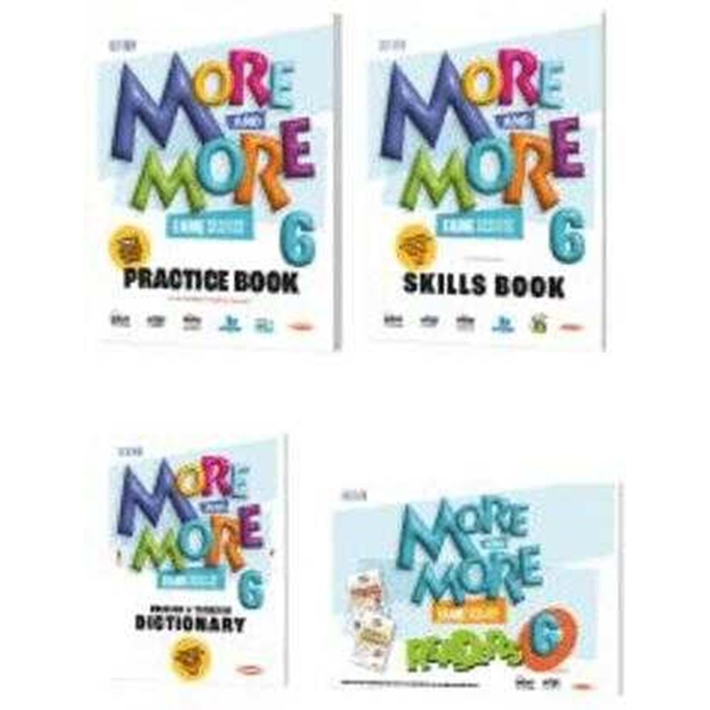 Kurmay Yayınları 6. Sınıf More & More English Practice Book + Dictionary + Skills Book