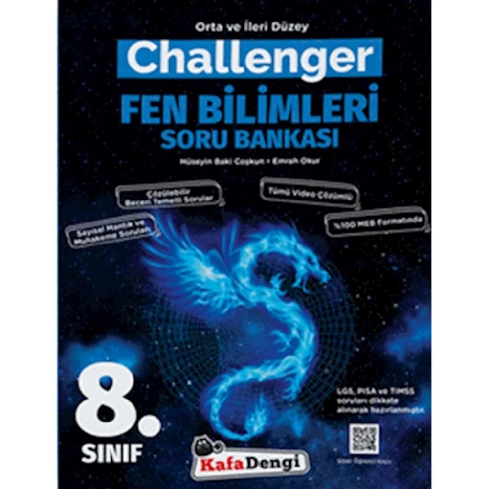 8.Sınıf Challenger Fen Bilimleri Soru Bankası (Tümü Video Çözümlü)