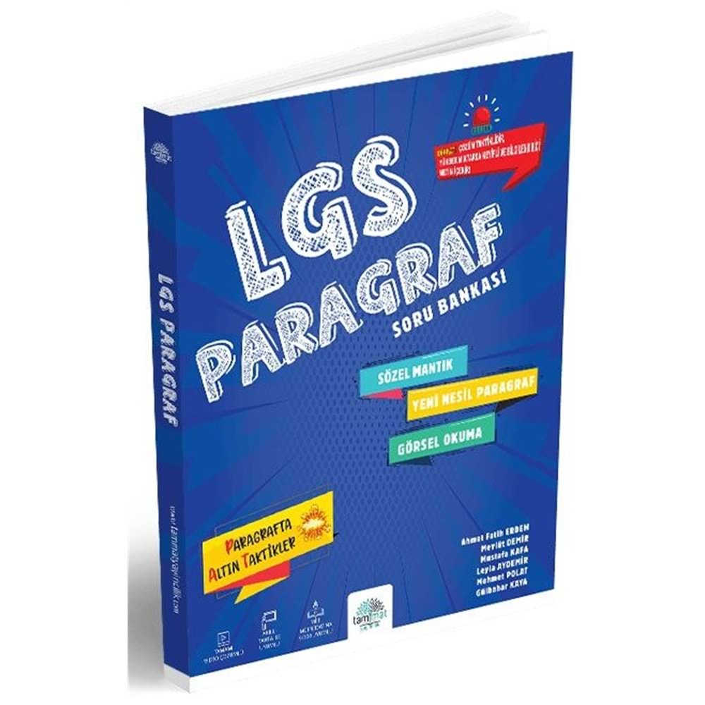 Tammat 8. Sınıf Paragraf Soru bankası