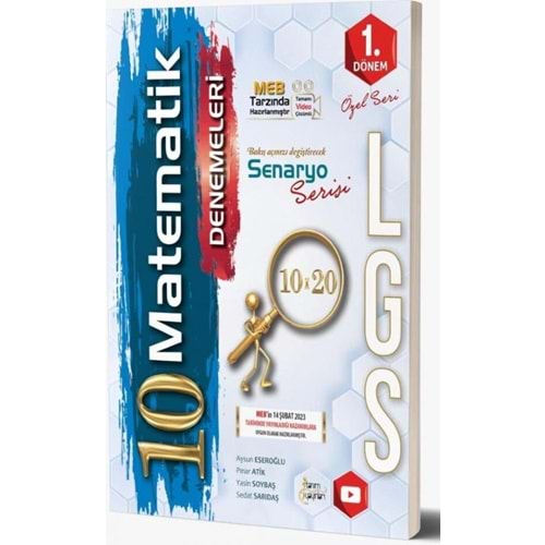 8.Sınıf LGS 1.Dönem Matematiki 10 Deneme - 2023 Özel Baskı