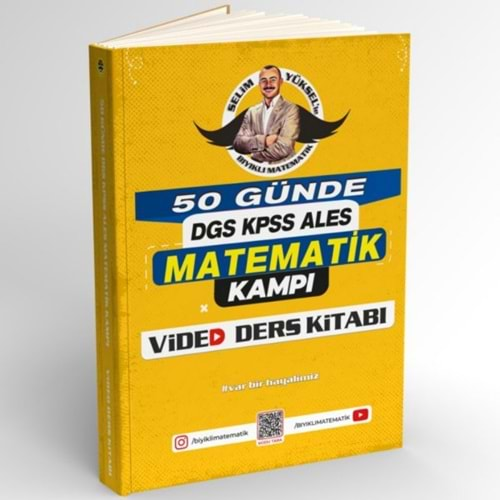 Bıyıklı Matematik 50 Günde DGS ALES KPSS Matematil Kampı Video Ders Kitabı