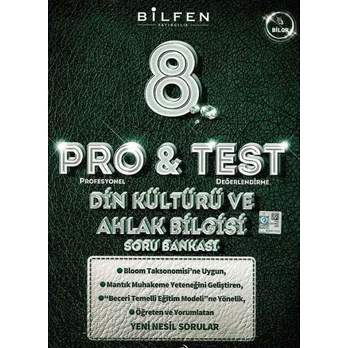 BİLFEN 8. SINIF PRO&TEST DİN KÜLTÜRÜ VE AHLAK BİLGİSİ SORU BANKASI