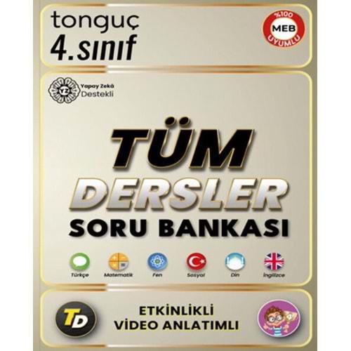 Tonguç Akademi 4. Sınıf Tüm Dersler Video Anlatımlı Etkinlikli Soru Bankası