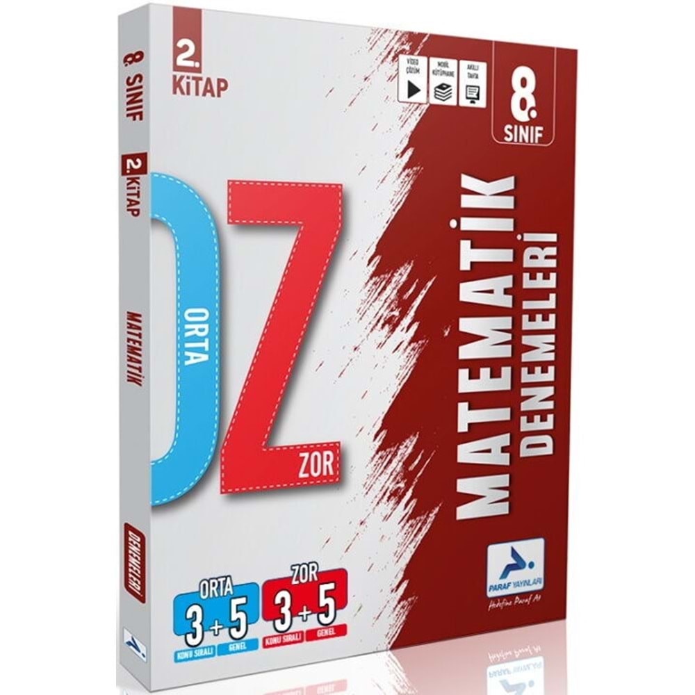 Paraf Yayınları 8. Sınıf Matematik Orta Zor Branş Deneme
