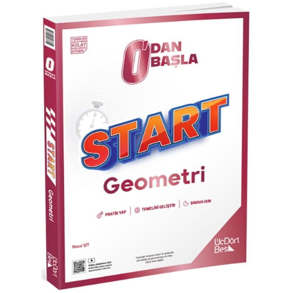 ÜçDörtBeş Yayınları Sıfırdan Başla Start Geometri