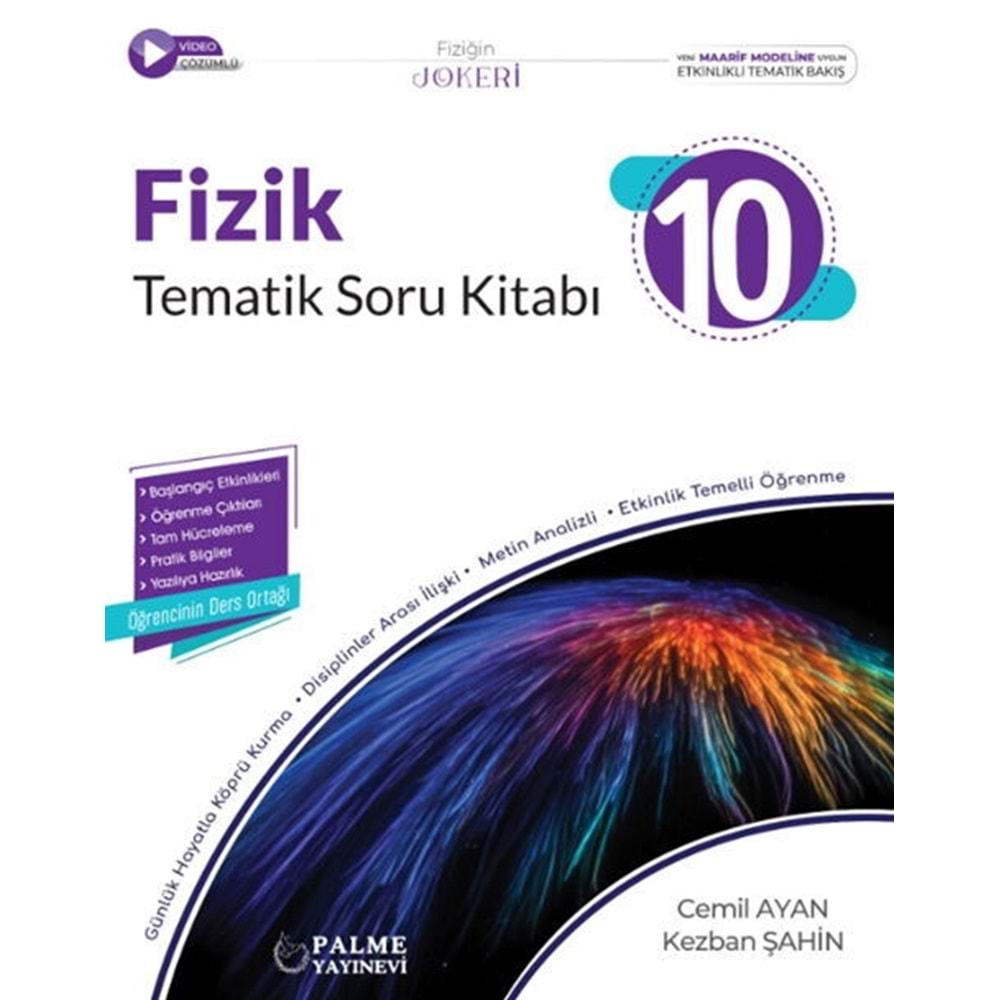 Palme Yayınları 10. Sınıf Fizik Tematik Soru Kitabı