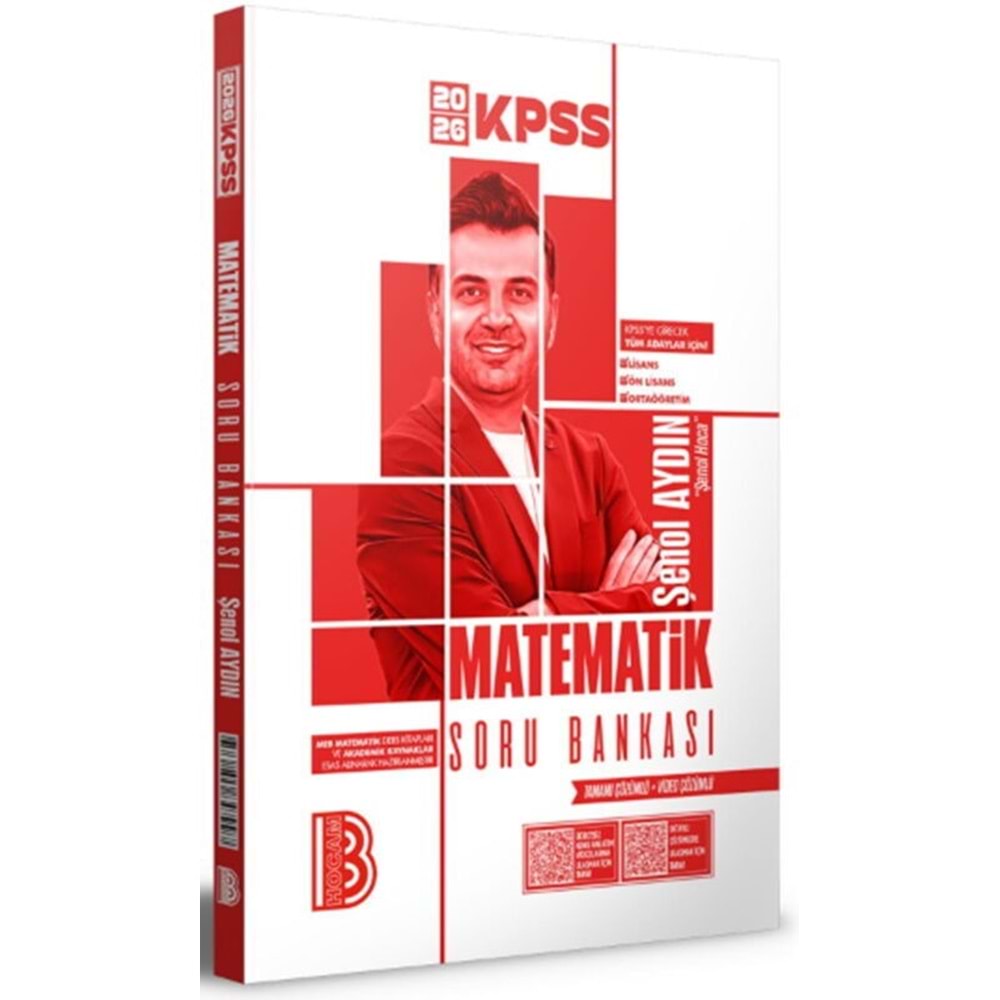 Benim Hocam Yayınları 2026 KPSS Matematik Tamamı Video Çözümlü Soru Bankası