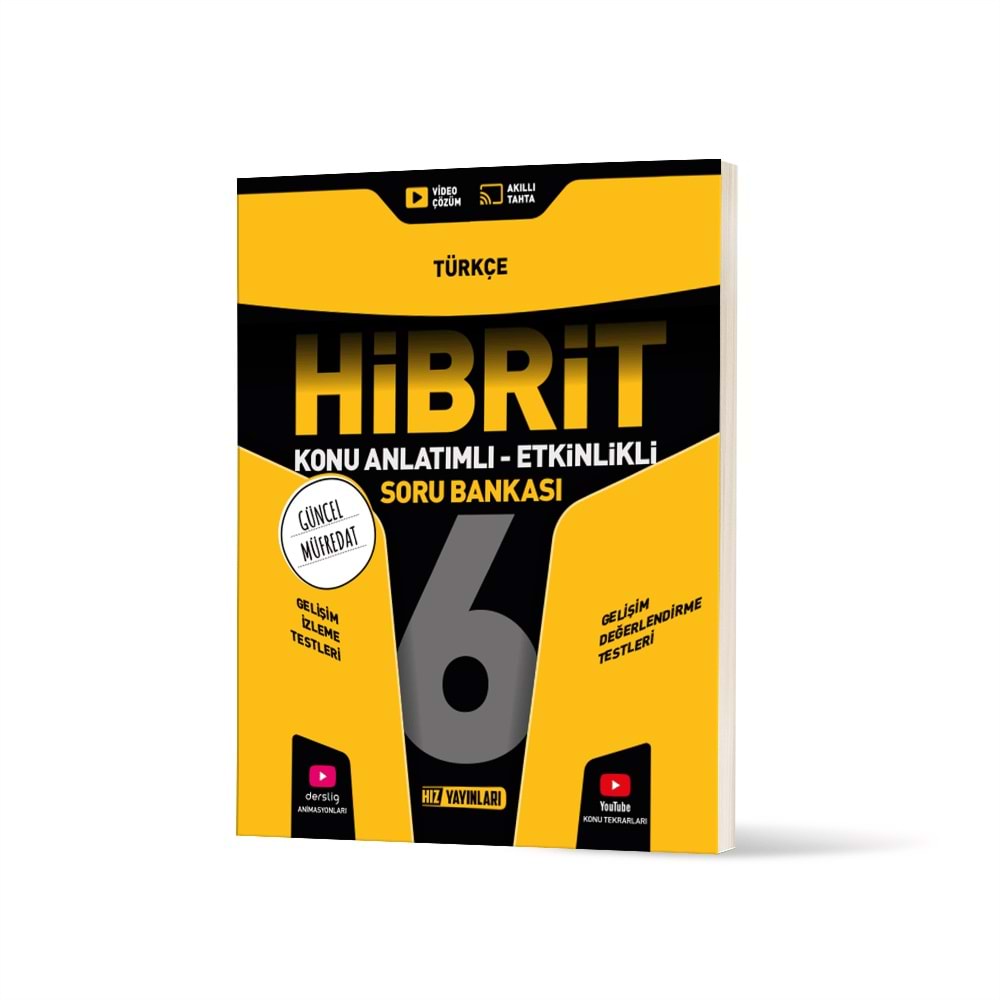 Hız Yayınları 6. Sınıf Hibrit Türkçe Soru Bankası
