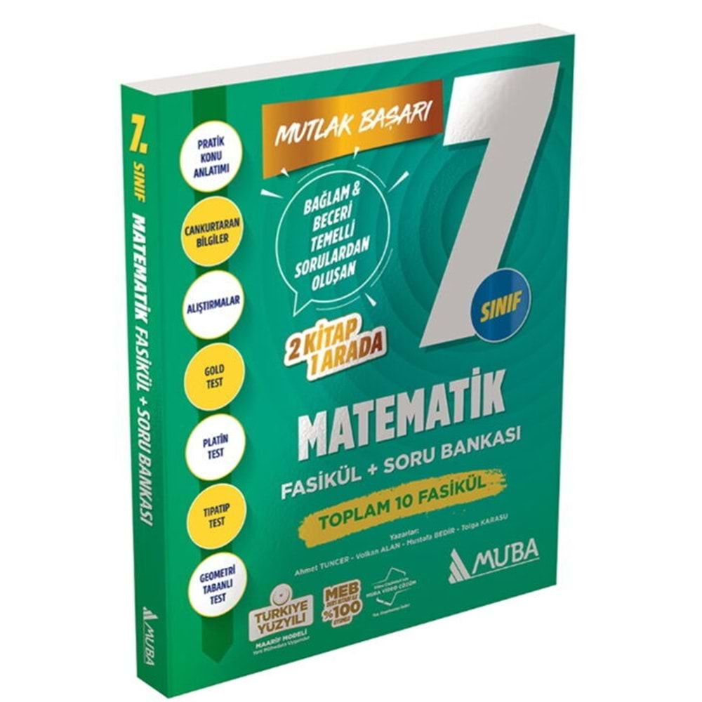 Muba Yayınları 7. Sınıf Matematik Fasikül Soru Bankası