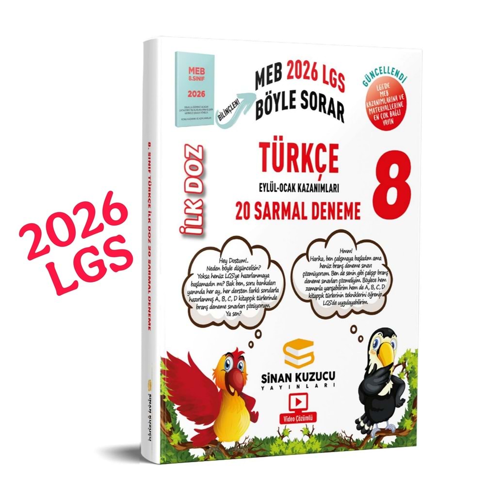 Sinan Kuzucu LGS 2026 Türkçe İlk Doz 20 Li Sarmal Deneme