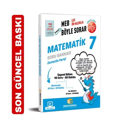Sinan Kuzucu Meb Böyle Sorar 7. Sınıf Matematik Soru Bankası 2026