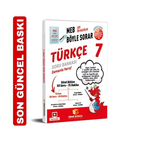 Sinan Kuzucu Meb Böyle Sorar 7. Sınıf Türkçe Soru Bankası 2026