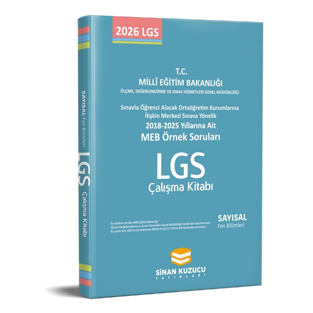 Sinan Kuzucu 2026 MEB ÖRNEK SORULARI Fen Bilimleri ÇALIŞMA KİTABI