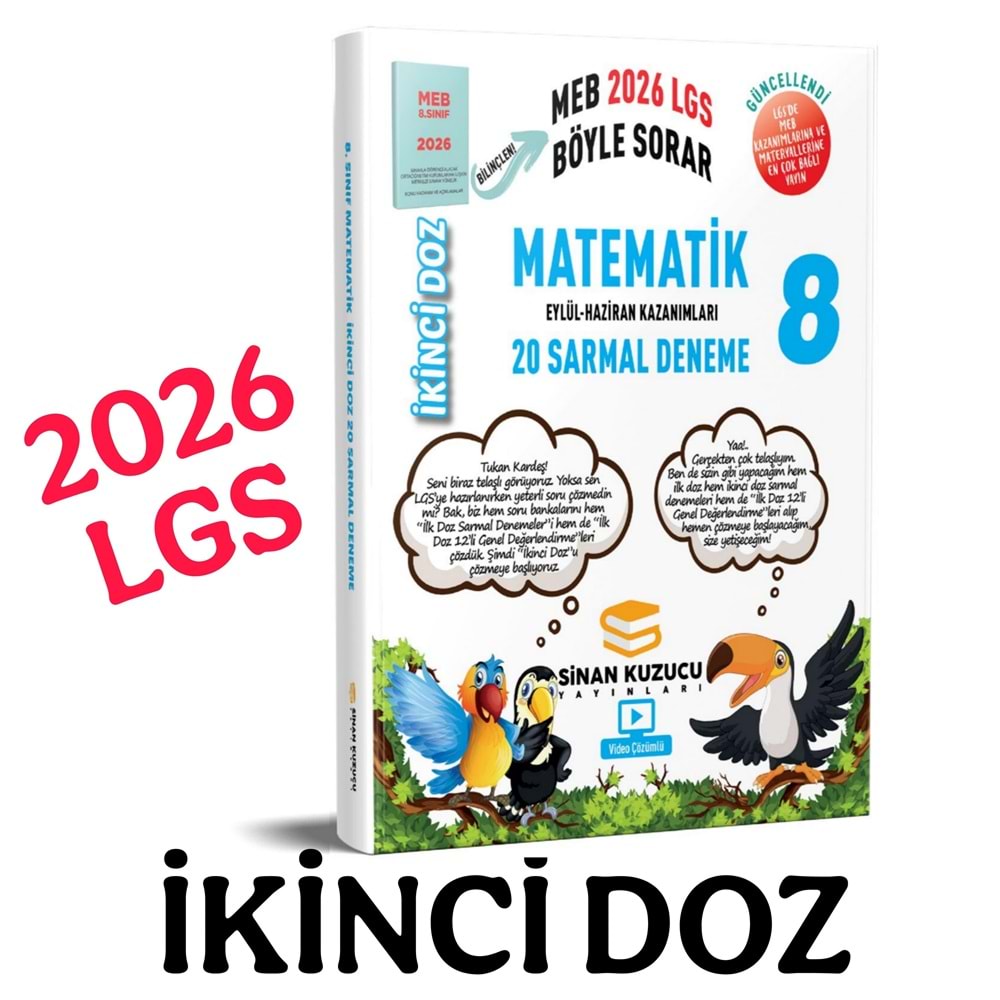 8. Sınıf | İKİNCİ Doz Sarmal Branş Denemeleri MATEMATİK ( 2026 LGS )