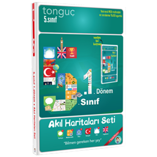 Tonguç 5. Sınıf 1. Dönem Akıl Haritaları Seti 2022