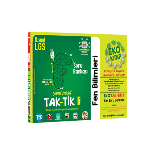 Tonguç 8. Sınıf Tak-Tik li Eko Fen Bilimleri Soru Bankası