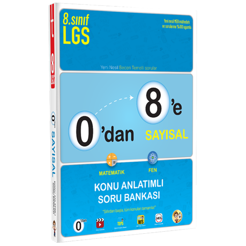 Tonguç 0 dan 8 e Sayısal Konu anlatımlı Soru Bankası