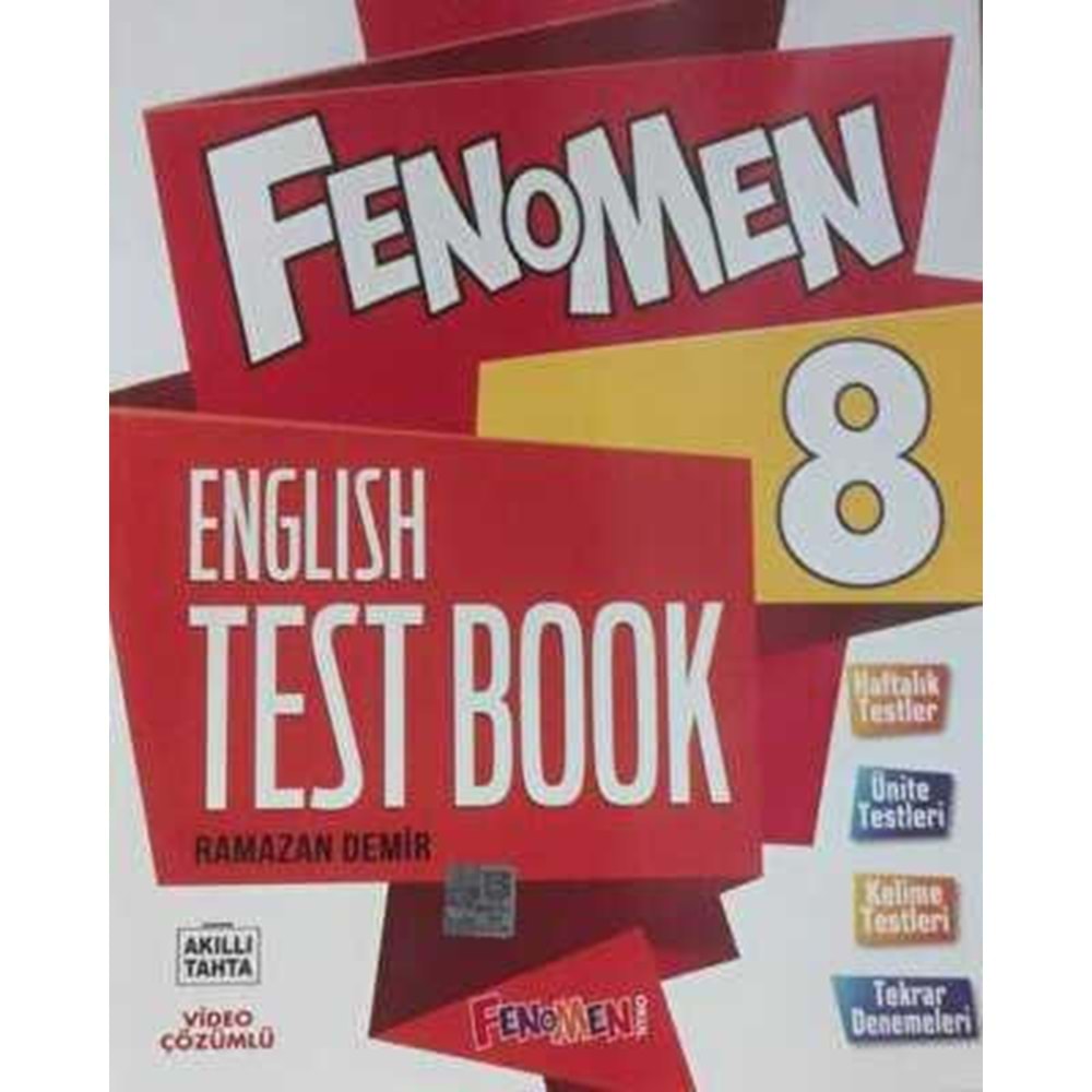 Fenomen Kitap 8. Sınıf Fenomen English Test Book Gama Yayınları