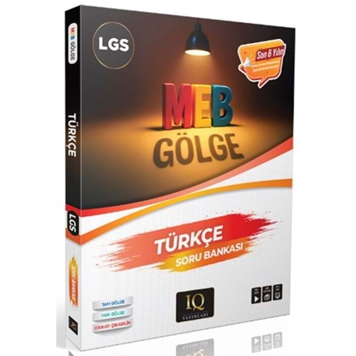 IQ Yayınları 8. Sınıf Gölge Türkçe Soru Bankası