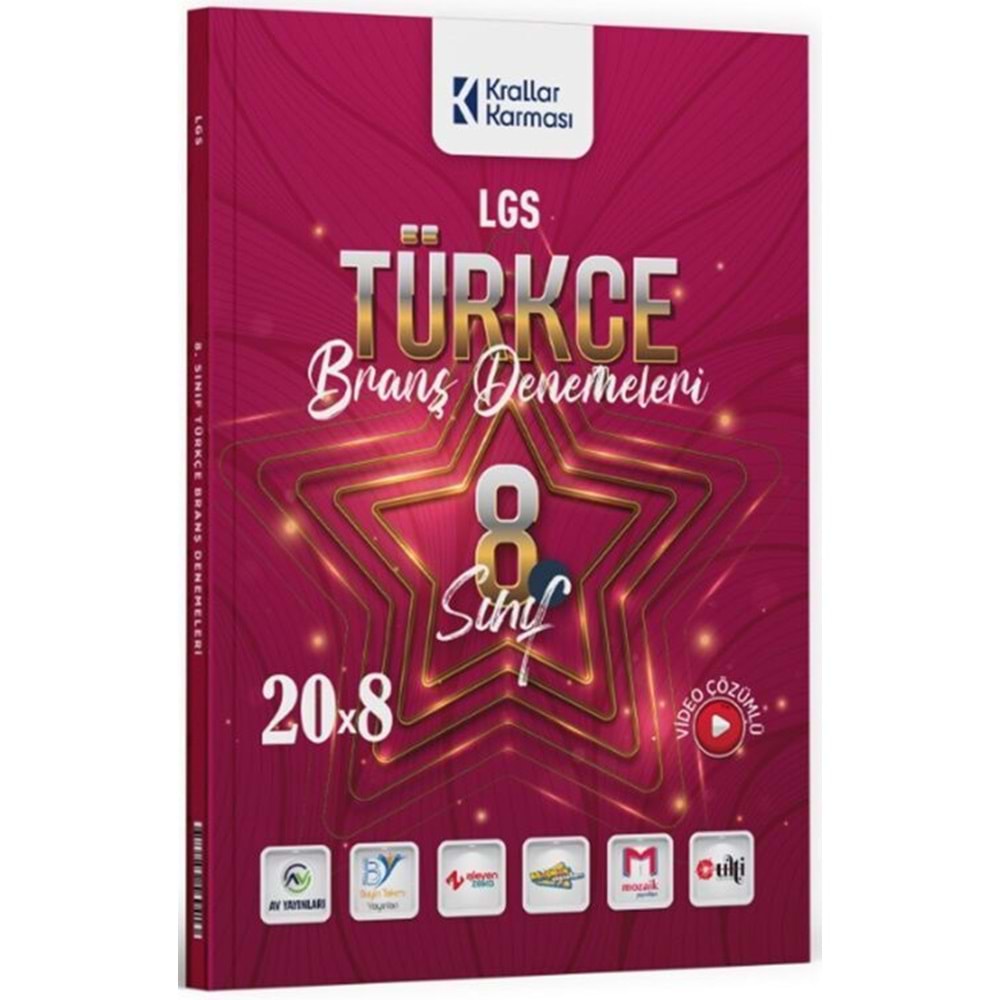 Krallar Karması 8. Sınıf LGS Türkçe 20 x 8 Branş Denemeleri