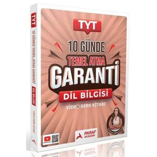 Paraf Yayınları TYT Dil Bilgisi Z Takımı 10 Günde Temel Atma Garanti Video Ders Kitabı