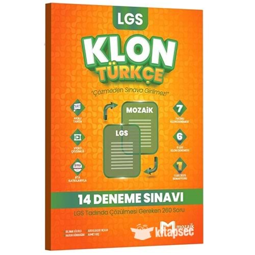 Mozaik KLON 8. Sınıf Türkçe 13 Deneme